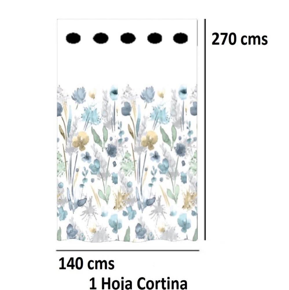 Cortina Confeccionada Scent de Reig Marti Multicolor Cortina 140x270 Ollaos 