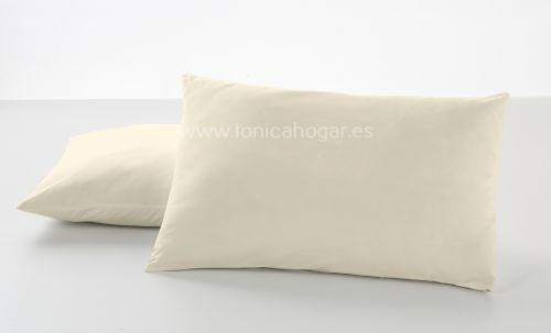 Fundas Almohadas Y Cojines Combi 50-50 de Es-Telia. 021 Crema 2 Fundas Almohadas 075-080 (2 de 50x80) 