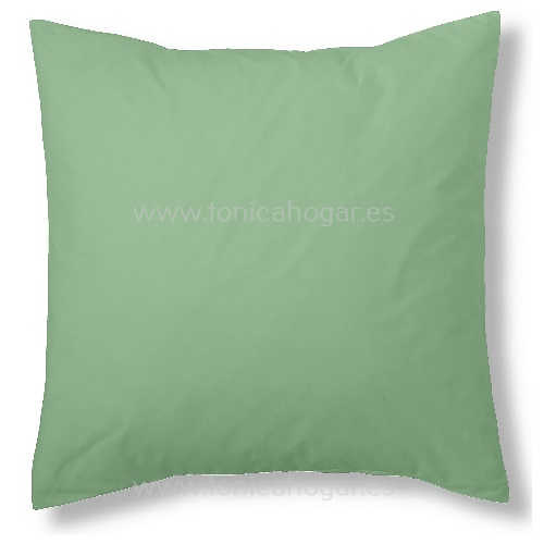 Fundas Almohadas Y Cojines Combi 50-50 de Es-Telia. 359 Verde Albahaca Funda Cojín 40x40 