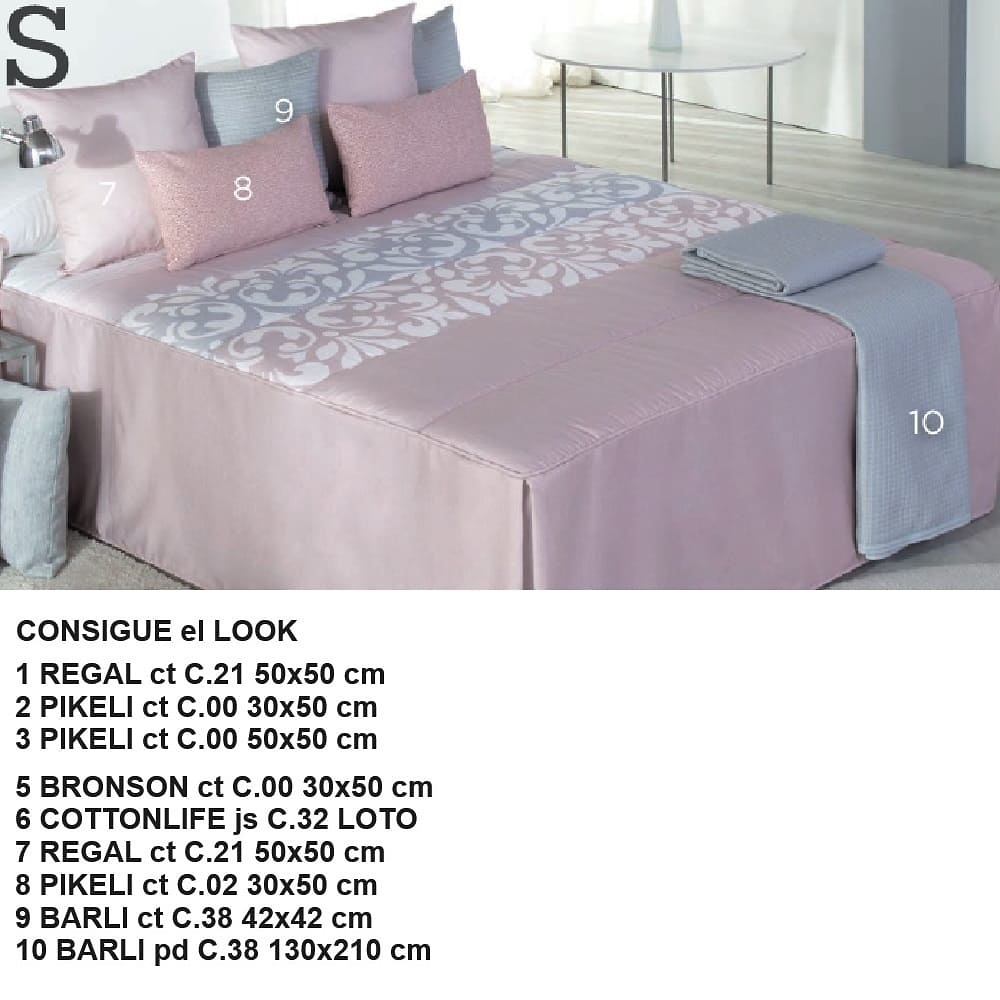 Medidas disponibles Colcha Edredón Limoges Rosa de Reig Marti 135, 150 