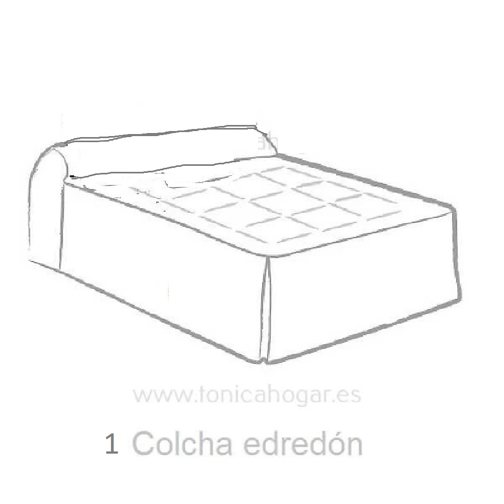 Colcha Edredón Limoges Rosa de Reig Marti 