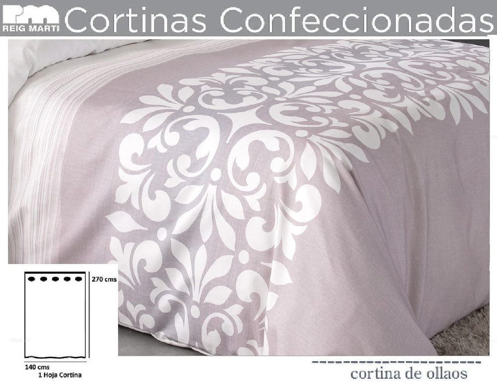 Cortina Confeccionada Limoges Rosa de Reig Marti 