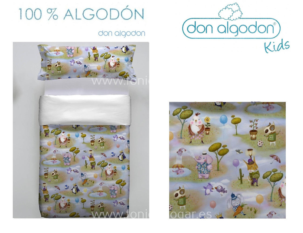 Juego de sábanas algodón 100% CALIA marca Don Algodon