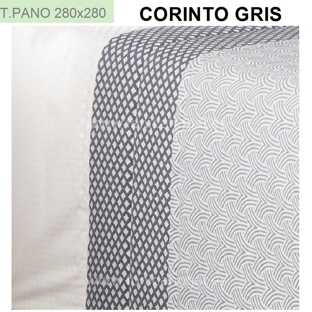 Edredón Conforter Jacquard Corinto Gris - Centro Textil Hogar