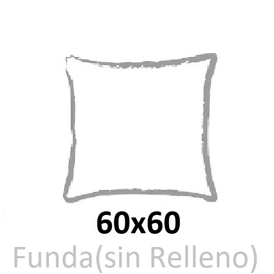 Medidas disponibles Funda Cojin Chloe 1 Azul de Tejidos JVR 60x60 