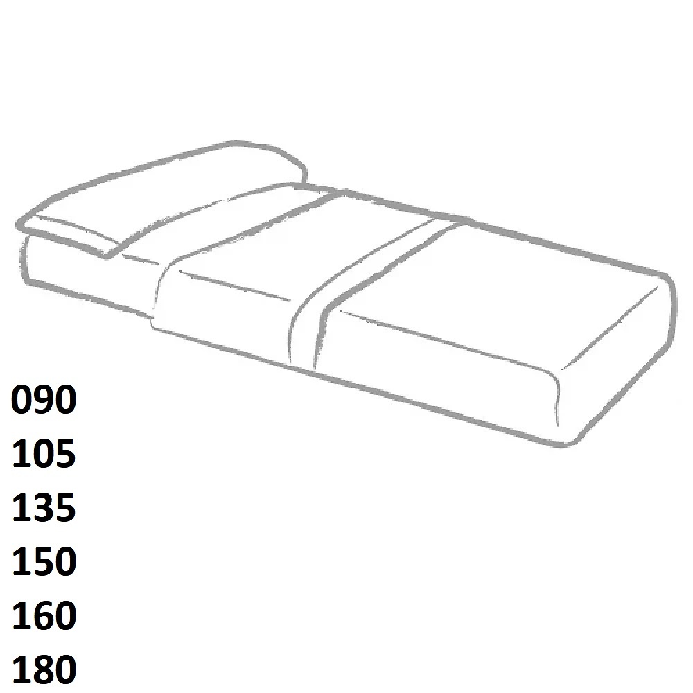 Medidas disponibles Juego de Sábanas Troya Js Perla de Tejidos Jvr 080, 090, 105, 135, 150, 160, 180 