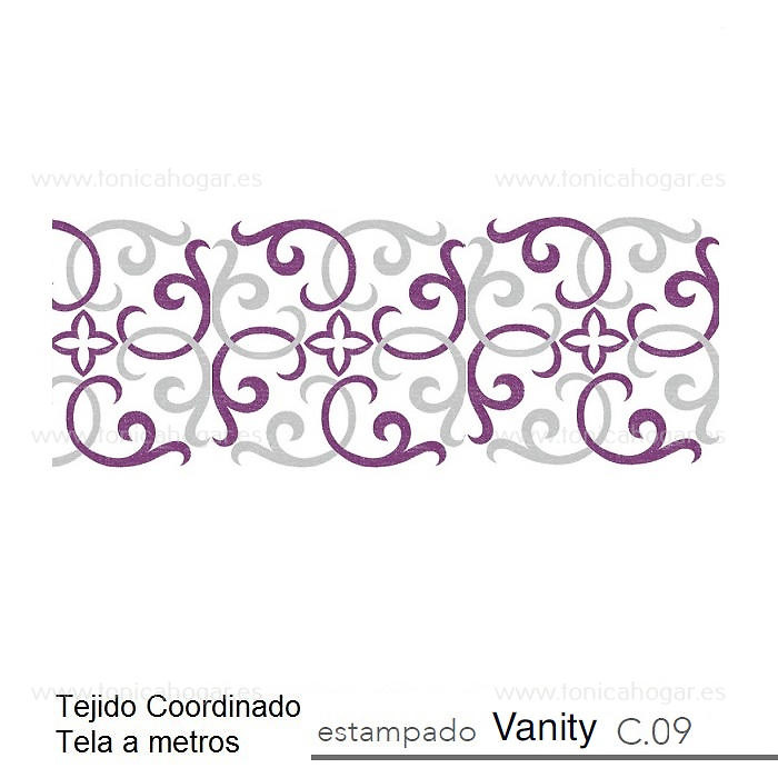 Detalle Tejido Tejido Vanity Mt de Reig Marti con Metraje Vanity/MT C.09 Morado de Reig Marti 