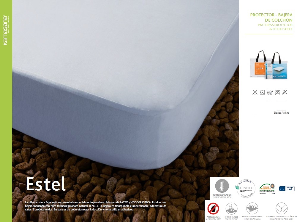 Funda colchón algodón 100% impermeable 135x190-200 cm LUNA